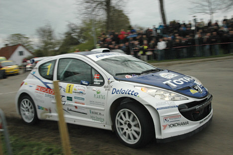 Christian Jensen er forsvarende Danmarksmester i sin Peugeot 207 Super 2000 sammen med Søren Tøndborg, men makkerparret har endnu deres første sejr i Tvilum-Scanbirk Rally Show til gode.